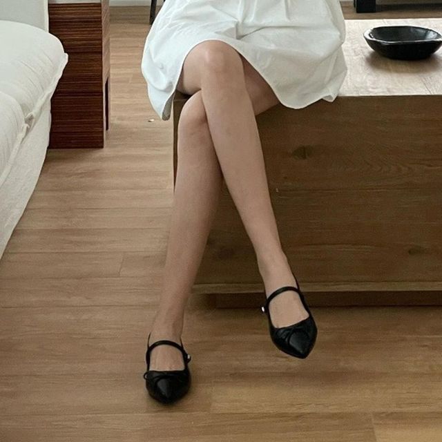 스타일 플랫 로퍼 여자구두 구두 통굽단화 단화구두