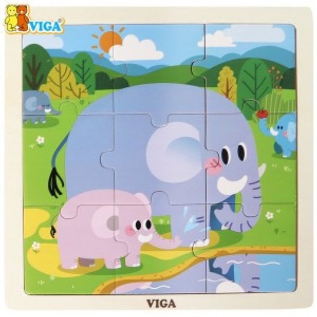 비가(VIGA) 9피스퍼즐 코끼리 (V44626)