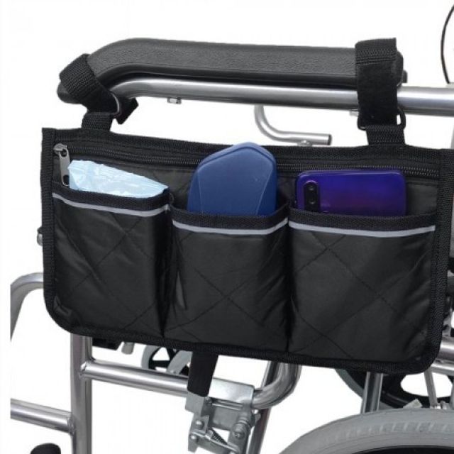 FRONT 3개수납 휠체어 파우치 AHP-1