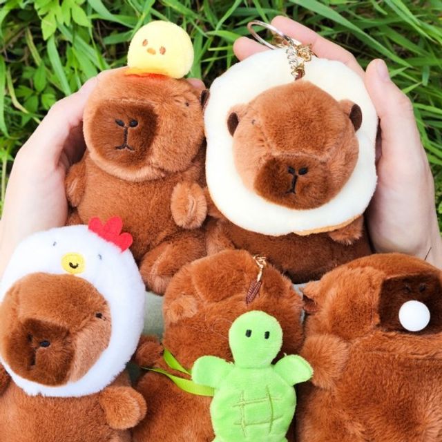 카피바라 가방 키링 백팩 귀여운 우정 선물 봉제인형