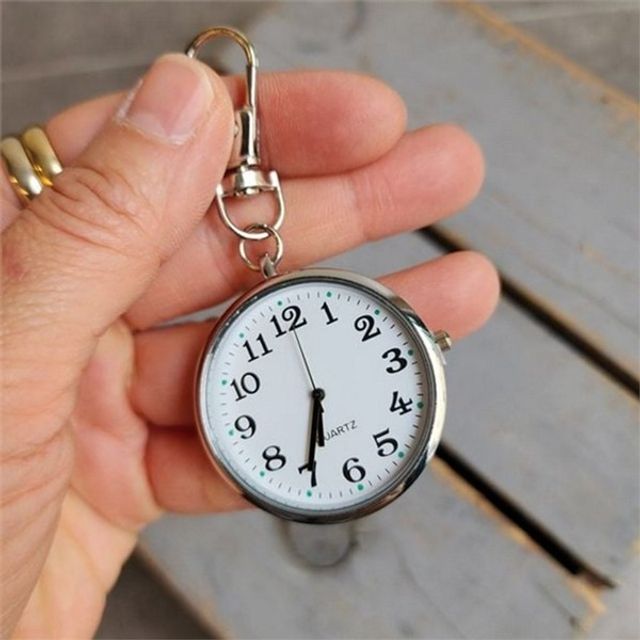 간호사 시계 회중 시계 고리 열쇠고리 휴대용 야간 아날로그 카라비너 차량용 손가락 탁상용 간병인 의료용