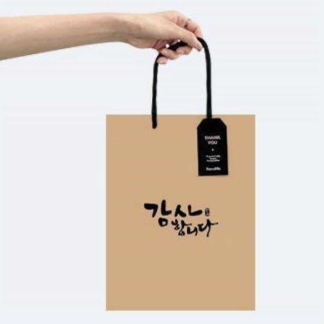 크라프트 쇼핑백 10매 대 크라프트종이가방 기성쇼핑백