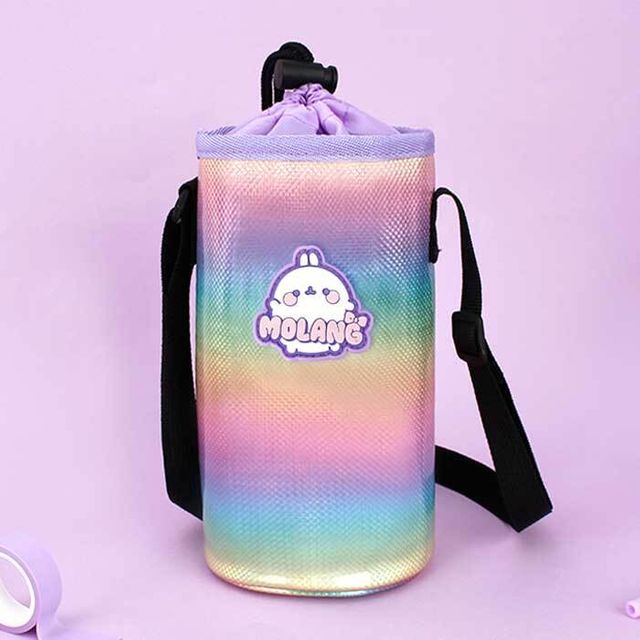 몰랑 홀로그램 물병파우치 완구 - 반짝이는 디자인의 실용적인 물병 커버