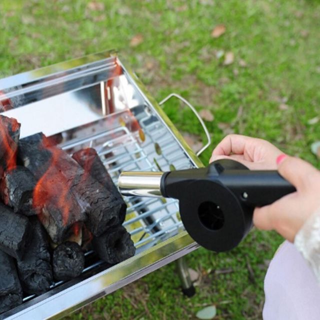 휴대용 바베큐 숯불 송풍기 불쏘시기 숯불발화기 숯부채