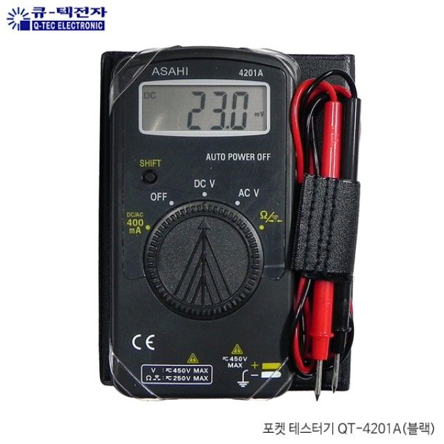 큐텍전자 ASAHI 포켓 테스터기 QT-4201A