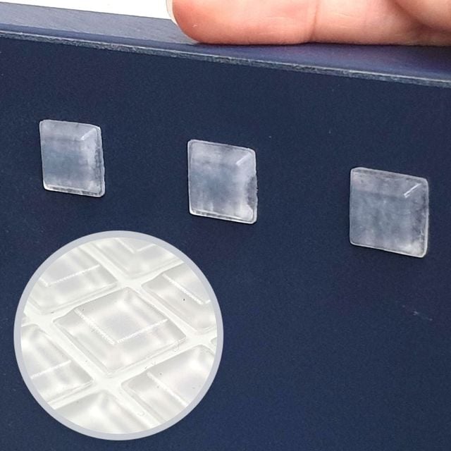실리콘 12.7x3mm 스티커 범폰 발받침 ZF 사각기둥