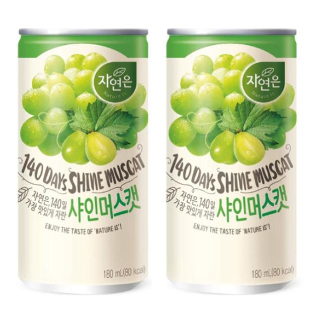 웅진 자연은 샤인머스캣 180ml x 60캔 (30캔 x 2박스)