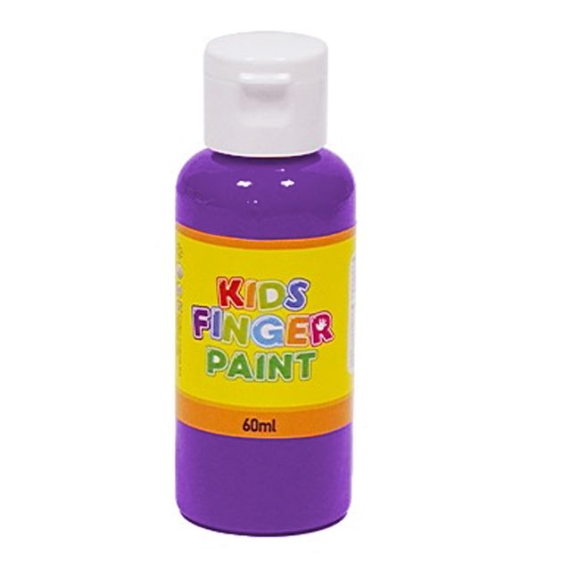 보라색 낱색 핑거페인트 미술놀이 60ml