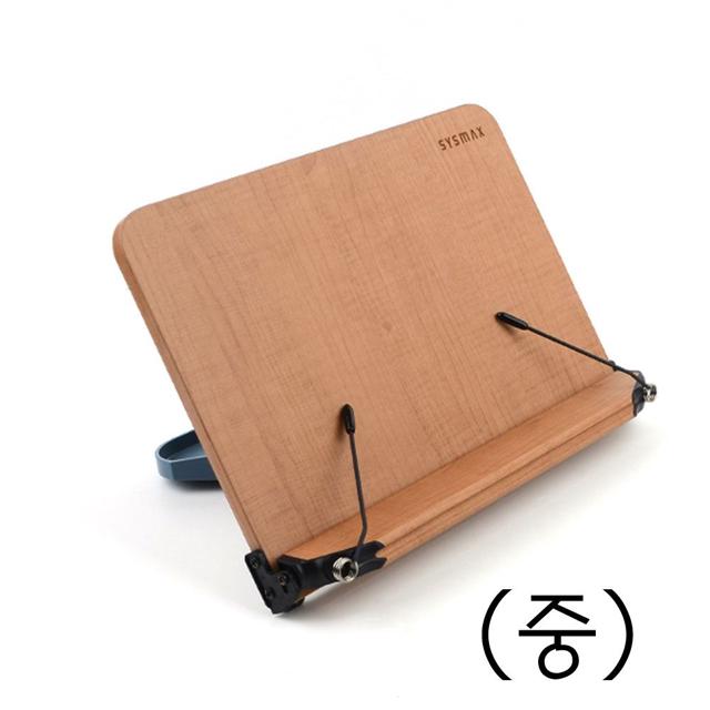 접이식 나무 독서대 (중) - 원터치 각도 조절 필기 모드