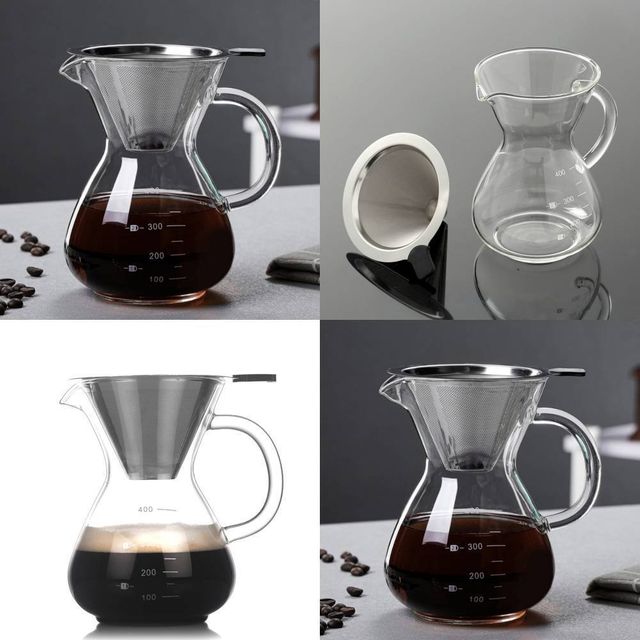 필터 드립서버 세트 400ml 핸들 핸드드립용품 핸드드립커피