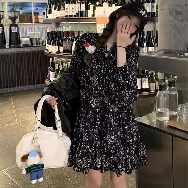 플라워 캉캉 미니 원피스 여성스러운 데일리룩