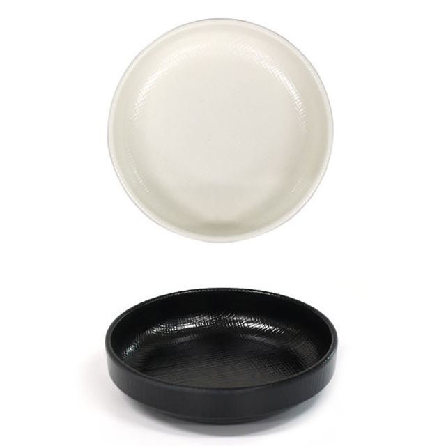 멜라민 한정식 앞접시 반찬그릇 11.4cm 3호 블랙
