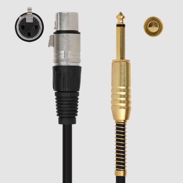 XLR TS 마이크 케이블 5m 스테레오케이블 마이크라인 XLR케이블 마이크선 노래방마이크선
