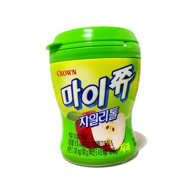 크라운 마이쮸 용기 사과 110g 1개 사무실 간식