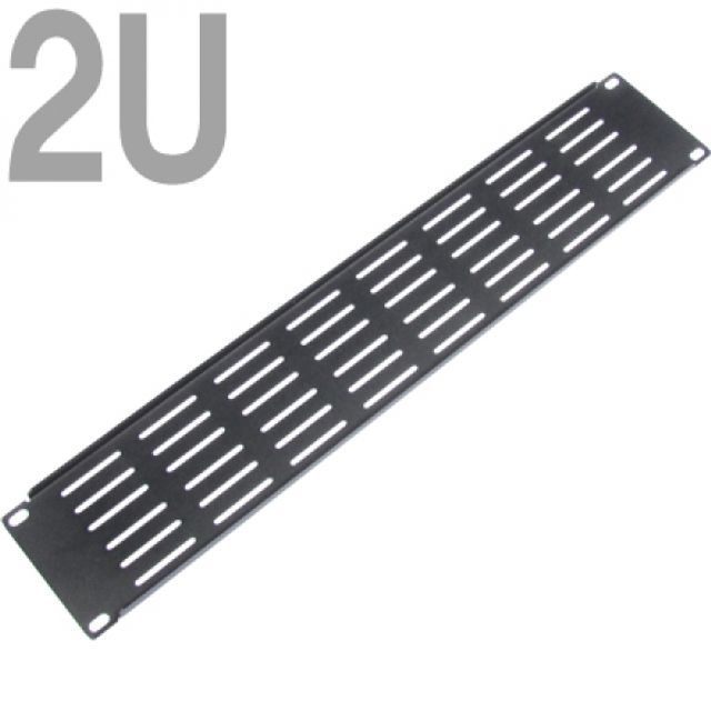 NM 2U 허브랙 통풍식 블랭크 판넬(2U 블랙)