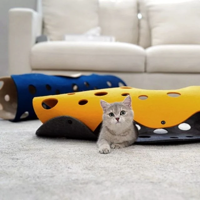 고양이 놀이터 펠트 고양이터널 캣터널 터널 PET 숨숨