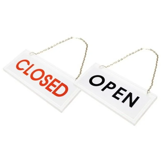 아트사인 OPEN CLOSED (양면) 180x180 표지판