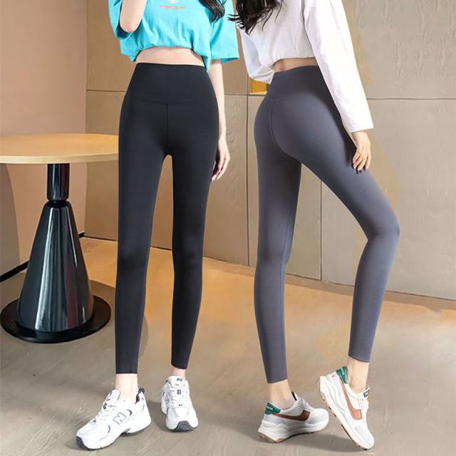 스포츠레깅스 요가레깅스 쫀쫀 하이웨스트 9부 레깅스