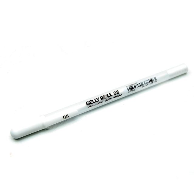 젤리롤 볼펜 흰색 0.4mm 펜글씨 문구 필기펜