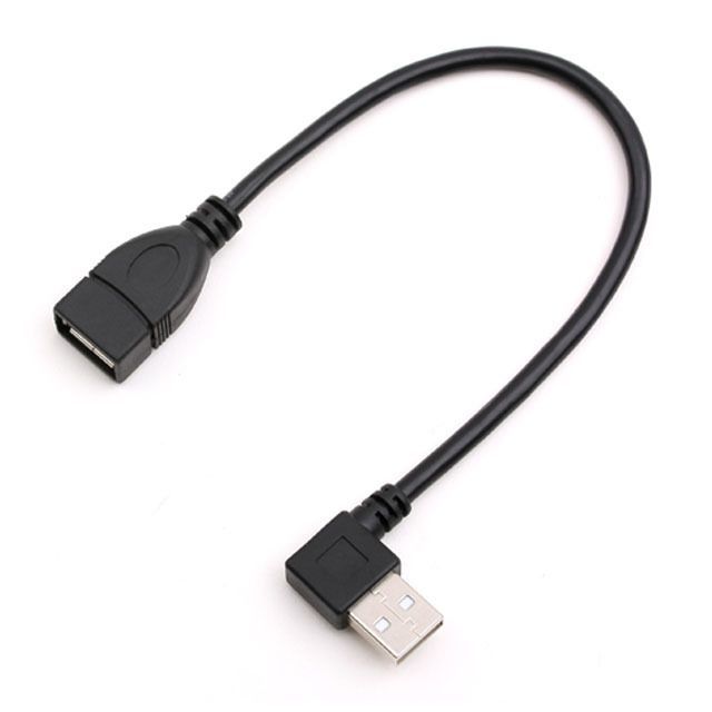 USB Type A 2.0 연장 케이블 30cm 우향꺾임 꺽임