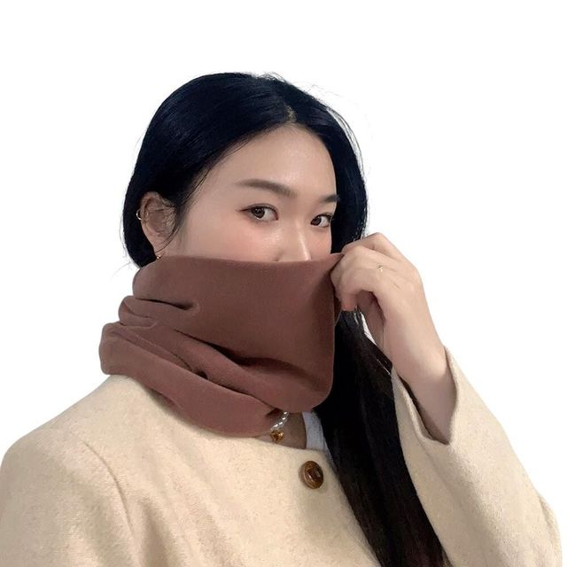 플리스 넥워머 (브라운)