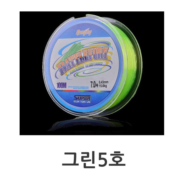 100M 그린5호 낚시줄 낚시릴용 바다낚시 낚시채비