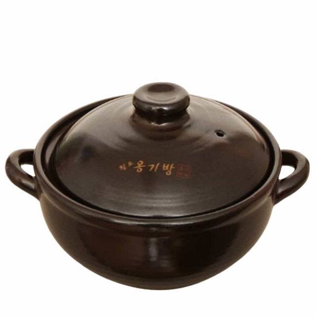 황토 옹기방 내열 냄비 중 된장찌개뚝배기 내열뚝배기 된장뚝배기