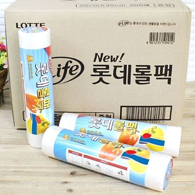 롯데 롤백 30x40x200매 30개입 비닐롤팩 - 소량 구매 최적화