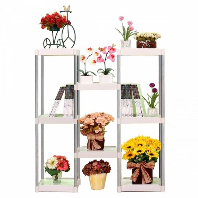 8단 화분진열대 82x29x93.5cm 화분다이 식물진열대 선반 정리대 거치대 철재가구 철재프레임