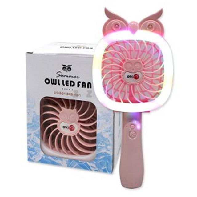 IS-SA 부엉이 LED 충전식 휴대용 선풍기