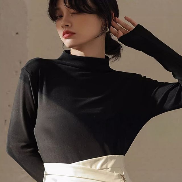 4컬러 젤라브 소프트 반목 목폴라티셔츠 겨울 이너티