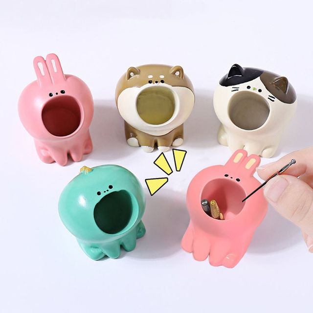 네일케어 귀여운 동물친구 드릴비트 보관 거치대 4종