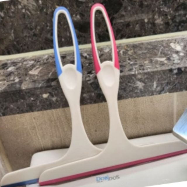 창문스퀴즈 물기 제거 핸드스퀴지 로즈레드