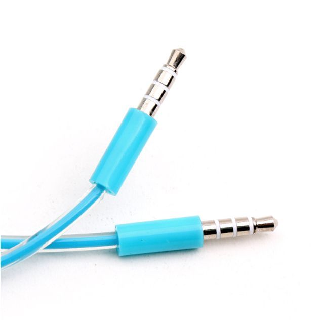 스테레오 케이블 1M AUX 4극 Stereo 3.5 M M Blue