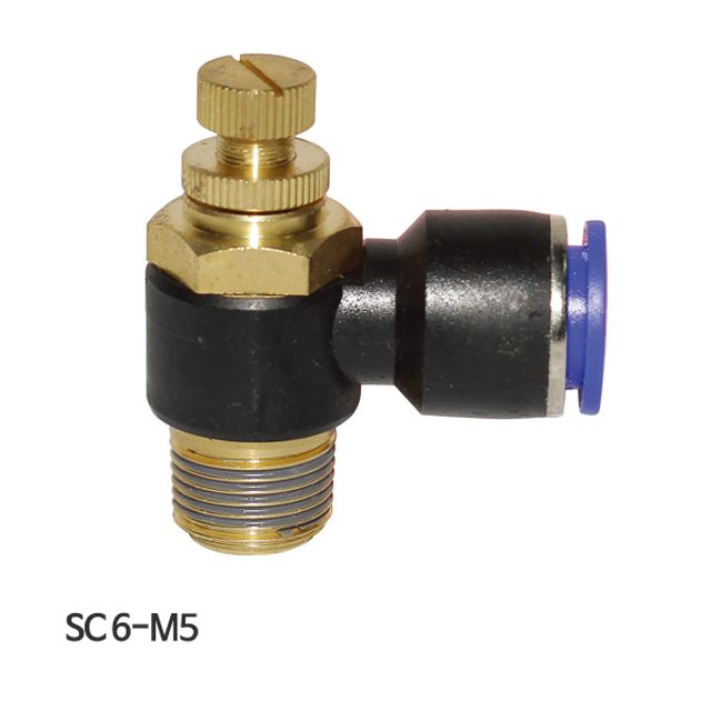 코리아뉴매틱 스피드컨트롤러 SC6-M5 6mm 10개입 에어호스 조절용