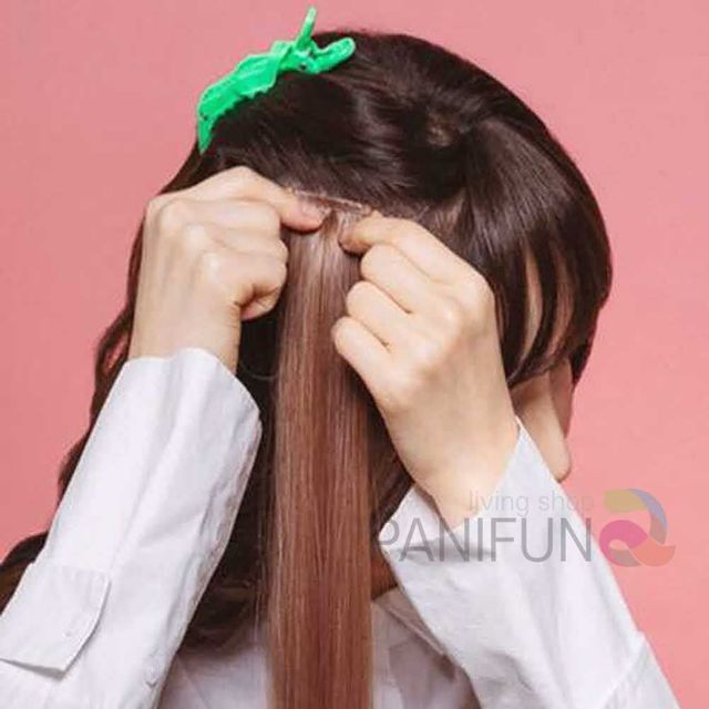 에쉬카키 컬러헤어피스 여성용가발