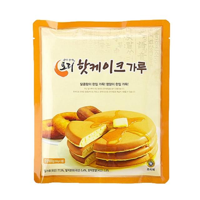 우리밀 핫케이크가루 600g (200g x3봉)