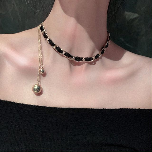 여성 힙합풍 럭셔리 디자인 목걸이 패션 액세서리