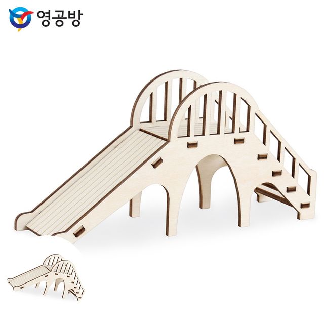 햄스터 은신처 놀이터 미끄럼틀 소동물 용품