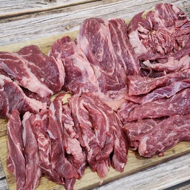 소갈비살 등심 소고기 모듬 1kg