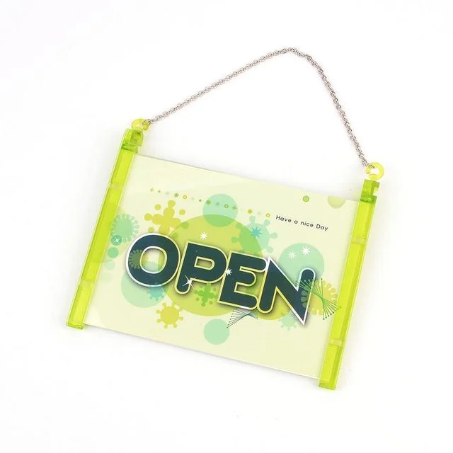 프레임사인걸이 OPEN CLOSED 디자인문패 - 매장 영업 상태 표시 안내판