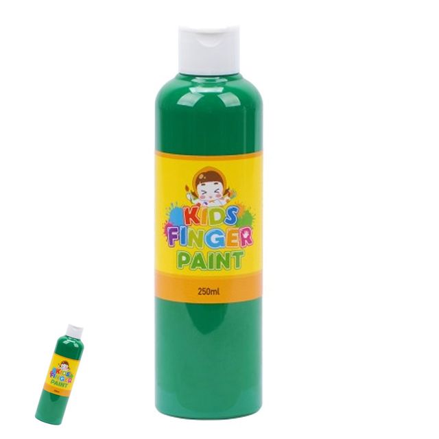 어린이미술 미술용품 미술놀이 핑거페인트 250ml 초록색