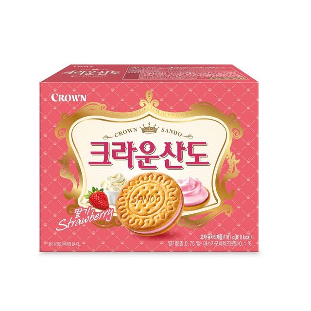 크라운 딸기산도(중) 161g
