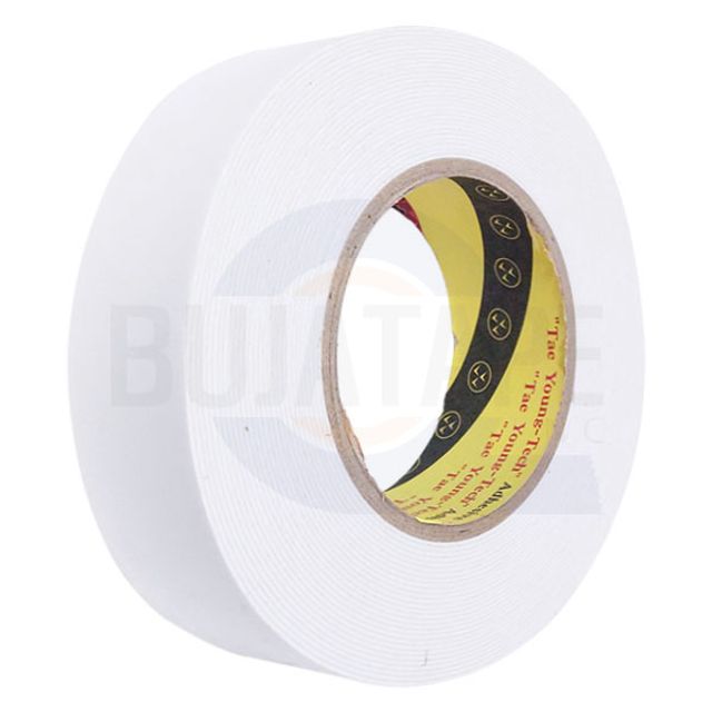 태영 EVA 백색 폼양면 테이프 1T x 40mm x 10M