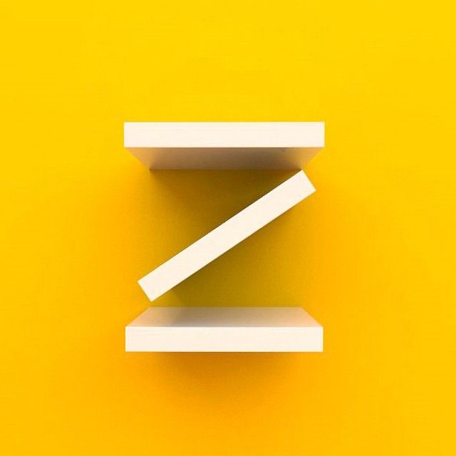 Z 이니셜 디자인 벽선반 1개 선반 인테리어벽선반 선반대 거실선반 예쁜선반