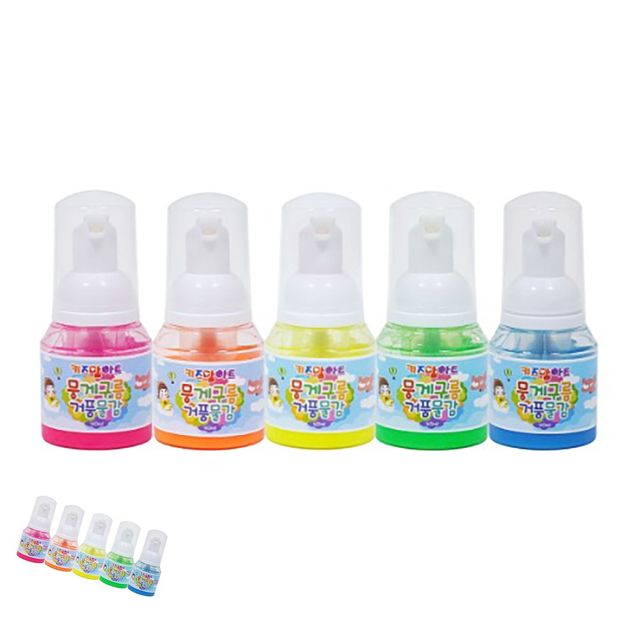 그리기놀이 그리기수업 뭉게구름 거품물감 40ml x 5색 세트