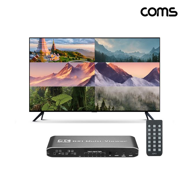 6포트 HDMI 멀티뷰어 6대1 4K