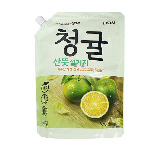 IS 참그린 청귤 산뜻 설거지 970ml (리필)