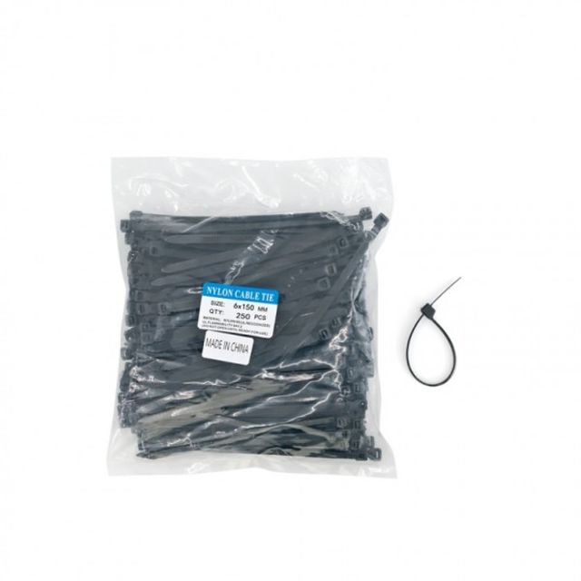 케이블타이 6x150mm 블랙 전선정리 배선밴드