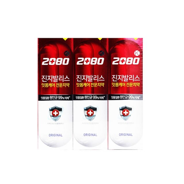 BTM 2080 진지발리스 치약 기획 허블민트 120gx3